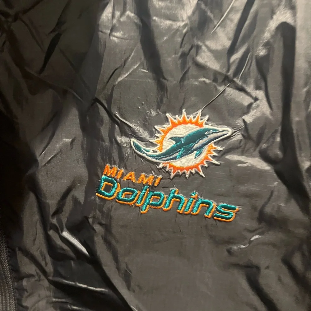 Dunbrooke Miami Dolphins Circle Sportsman Waterproof Packable Jacket